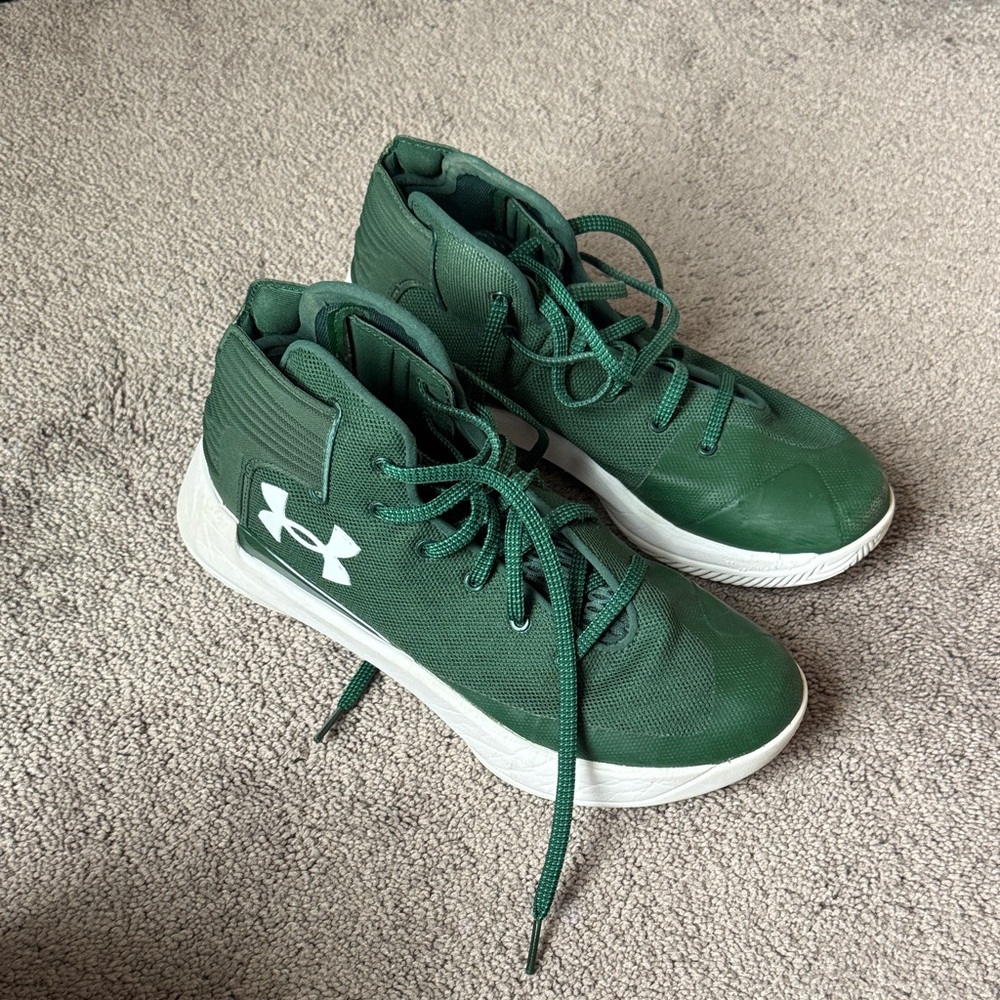Under Armour Forest Green Stephen Curry 3Zero GS Shoes SIZE 7Y